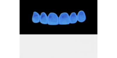 Cod.A3Lingual : 10x  wax lingual bridges,  MEDIUM, Square tapering, TOOTH 13-23, compatible with Cod.C3Facing,TOOTH 13-23, for long-term provisionals preparation