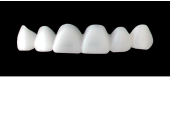 Cod.S6UPPER ANTERIOR : 10x  solid (not hollow) wax bridges, MEDIUM, Square ovoid, (13-23), compatible to Cod.E6UPPER ANTERIOR (hollow), (13-23)